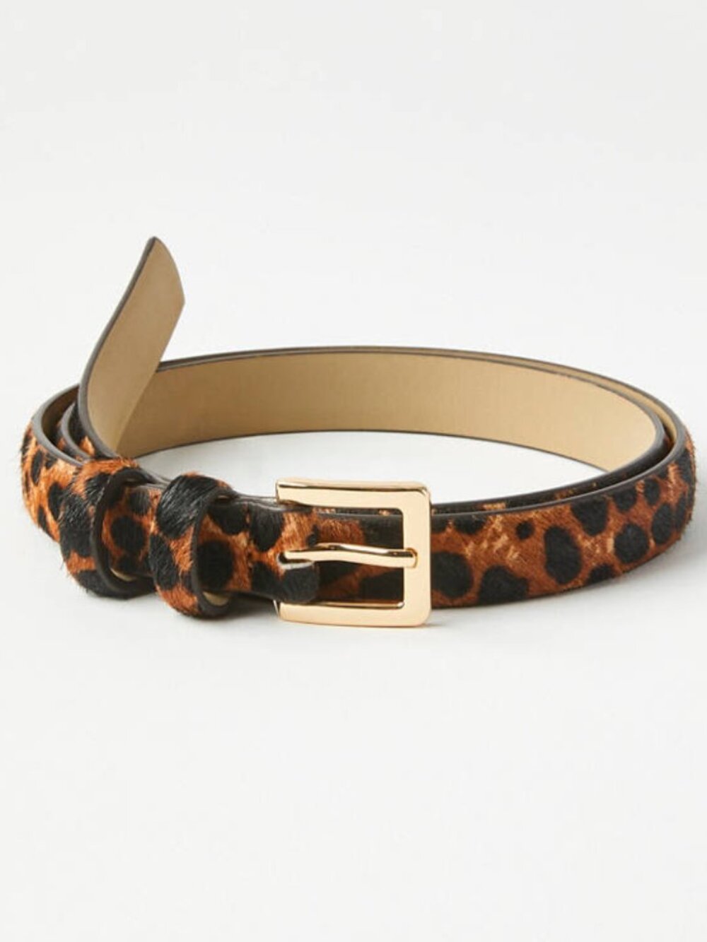 NWT Loft Leopard Print Haircalf Refined Belt XL